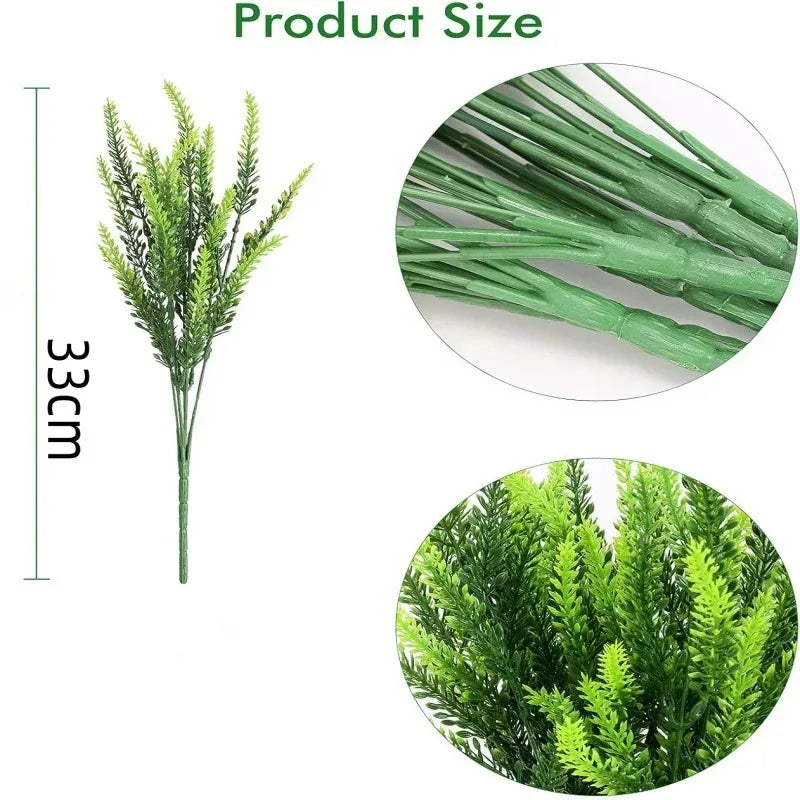 38cm Artificial Lavender Bunch – Silk Fake Flowers for Home & Wedding