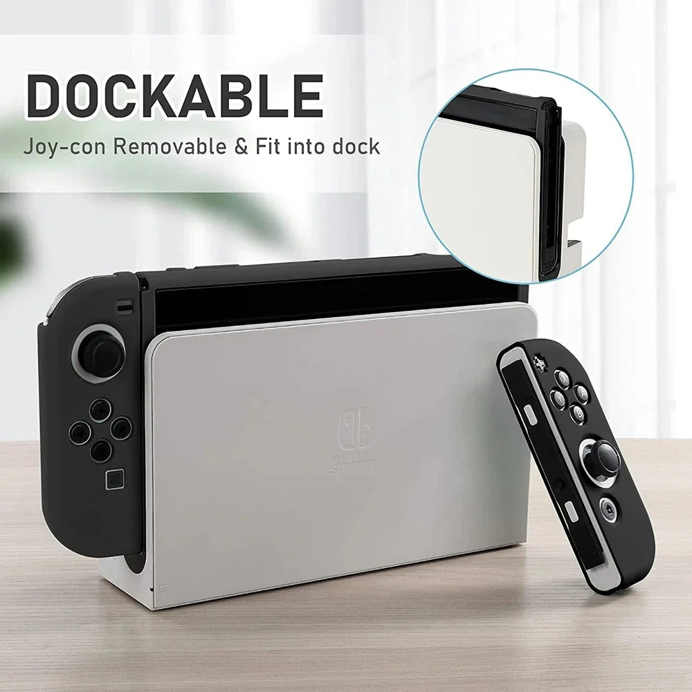 Nintendo Switch OLED Silicone Case & Joy-Con Cover Shell