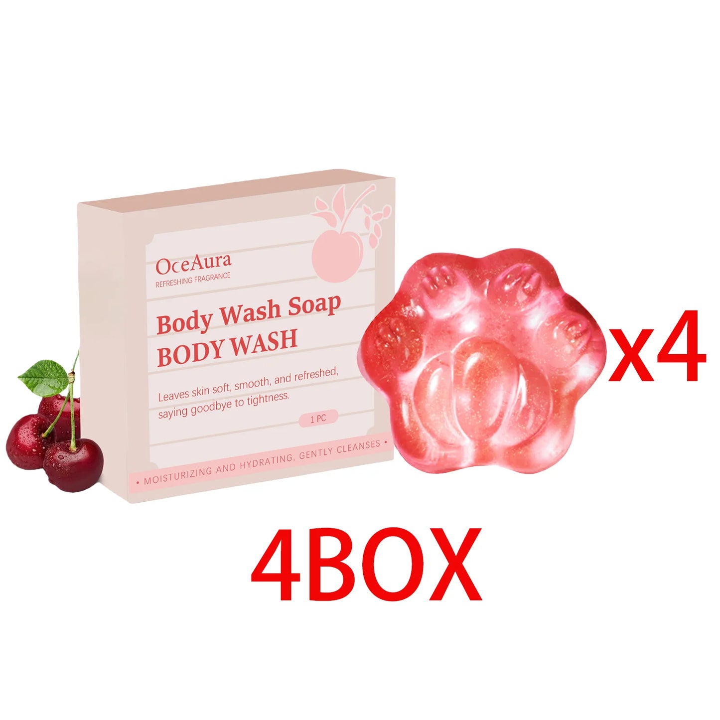 OceAura Cherry Shea Butter Moisturizing Soap Bar | All Skin