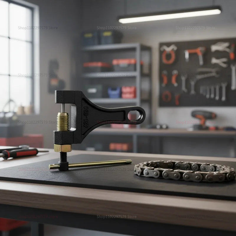 Motorcycle Chain Breaker Chain Link Removal Separator Motor Chain Breaker Riveting Tool 420-530 Motorcycle Parts Repair Tool Peaceful Pleasures Health and Wellness