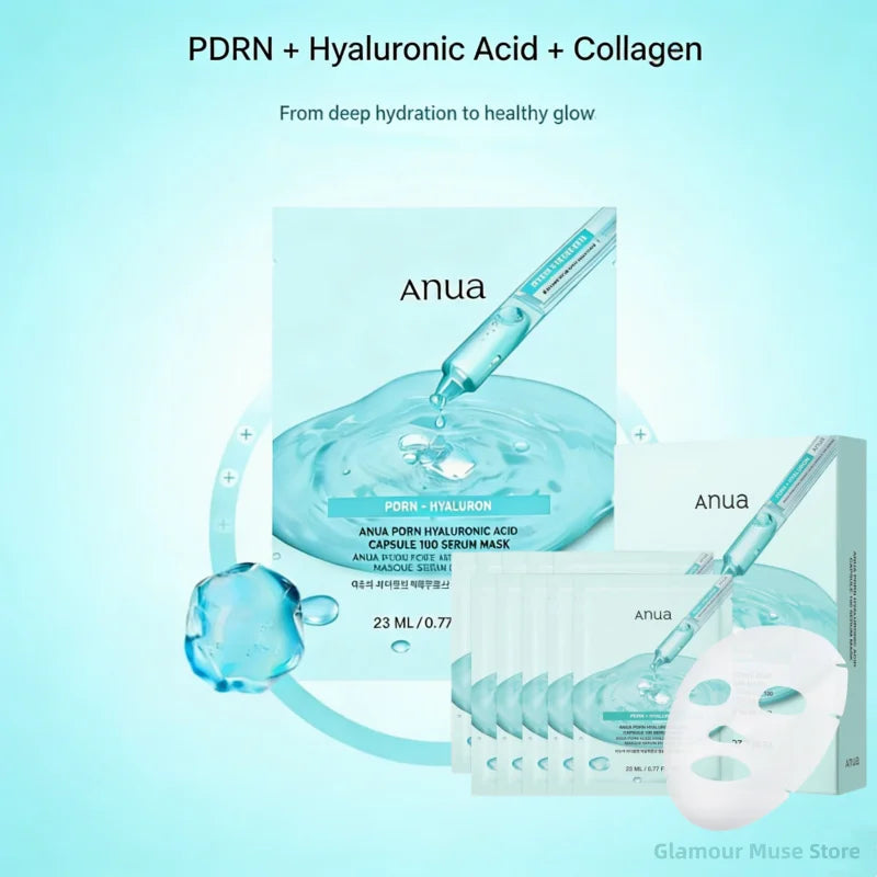 Anua PDRN Hyaluronic Acid Serum Mask – K-Beauty 10 Sheets