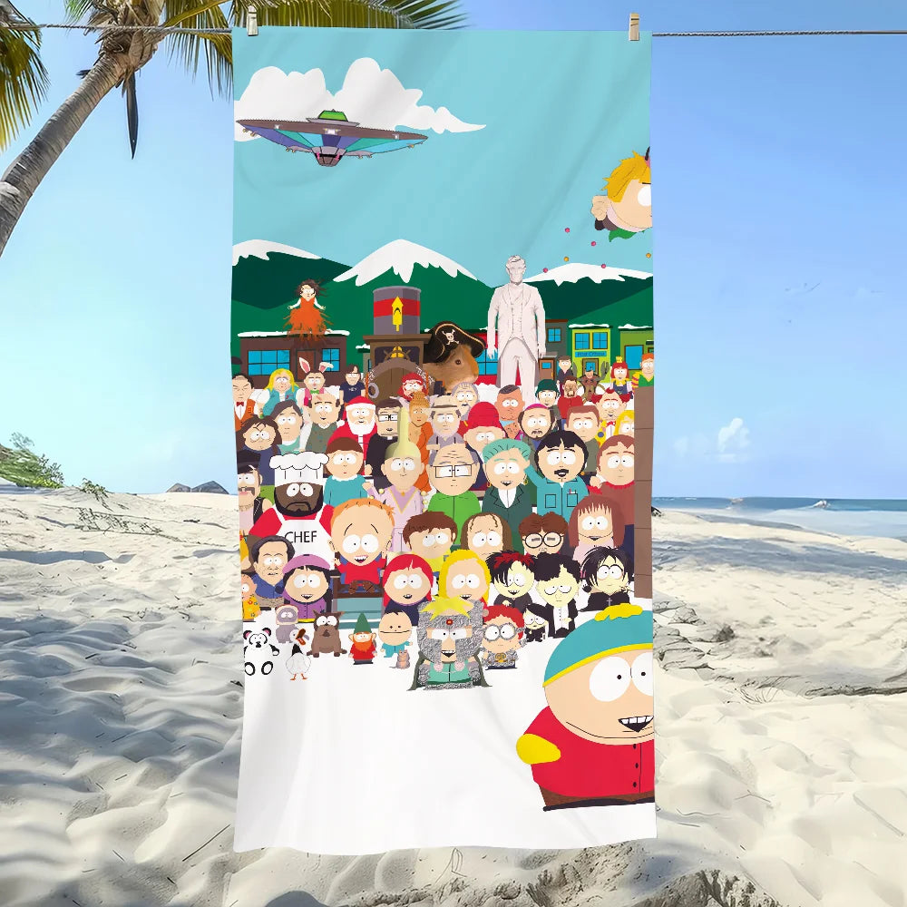 Quick-Dry Cartoon Beach Towel | Pool, Gym, Travel & Camping
