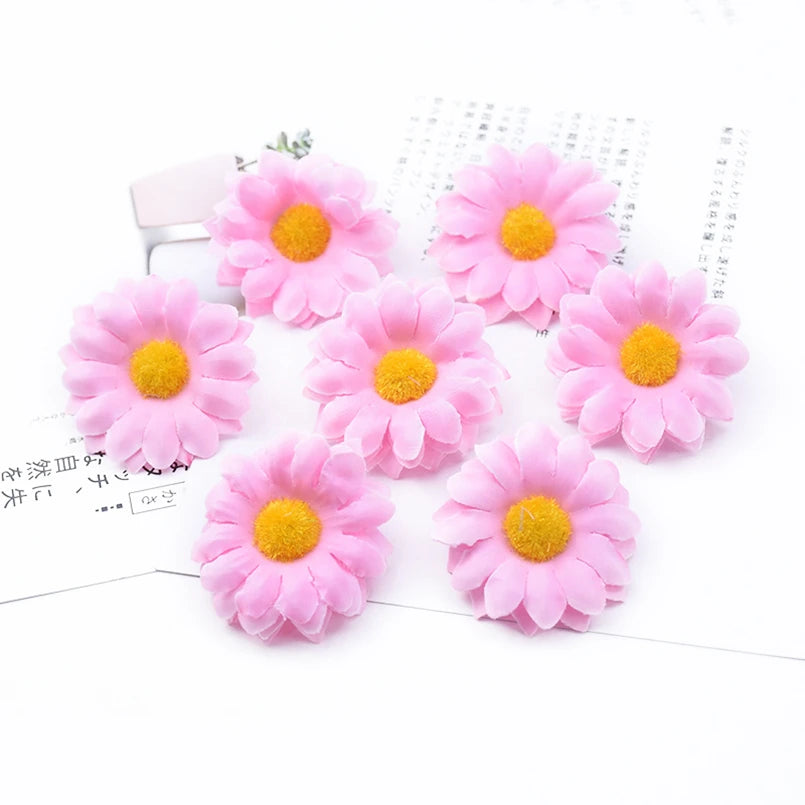 Artificial Silk Daisy Flower Heads 10/20pc | Wedding & Home Decor