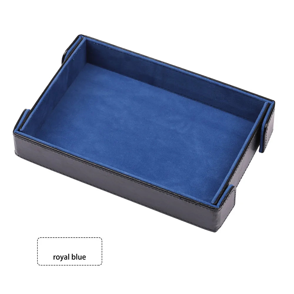 Magnetic PU Leather Dice Rolling & Storage Tray | D&D RPG Games