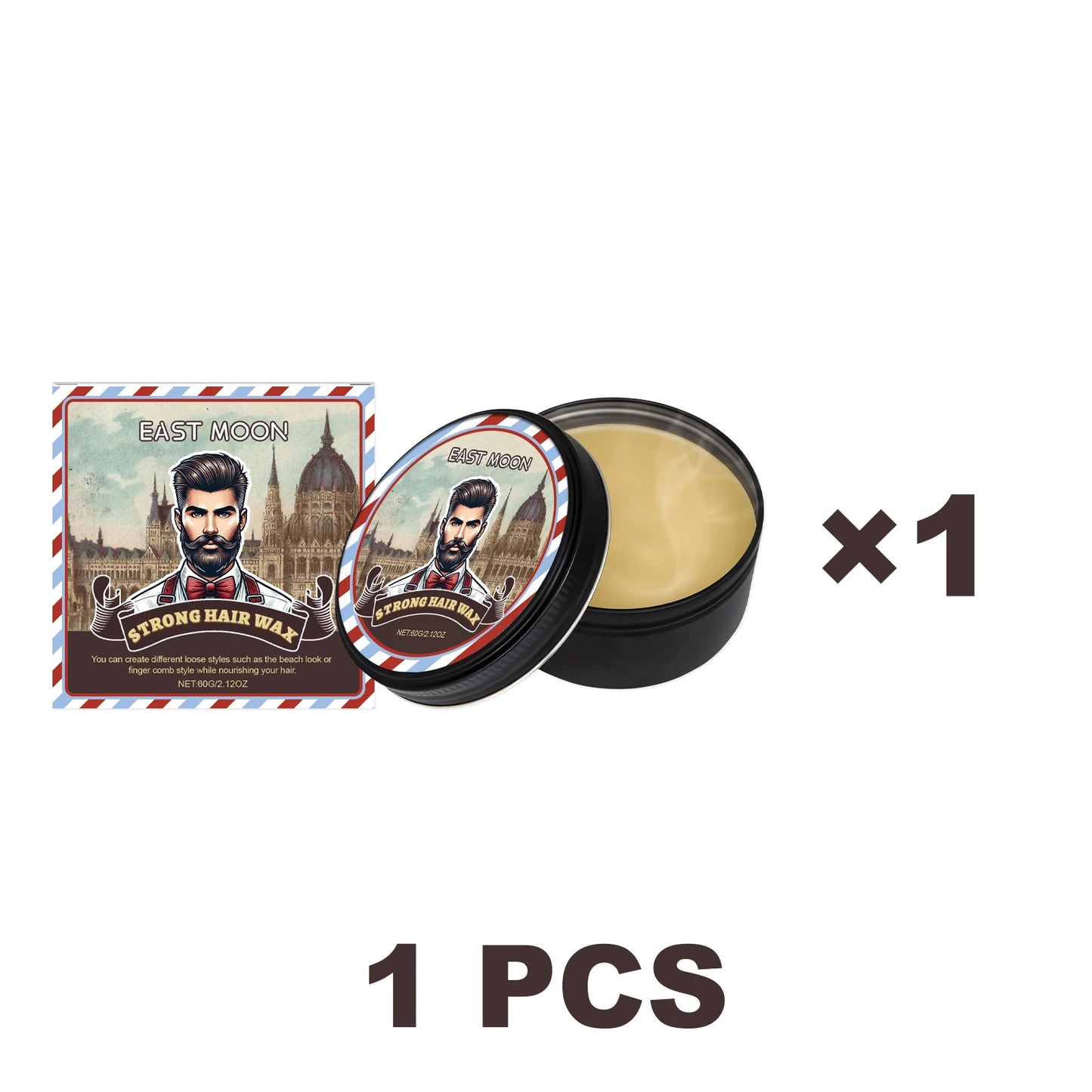 East Moon Strong Hair Wax – Edge Control & Long-Lasting Hold