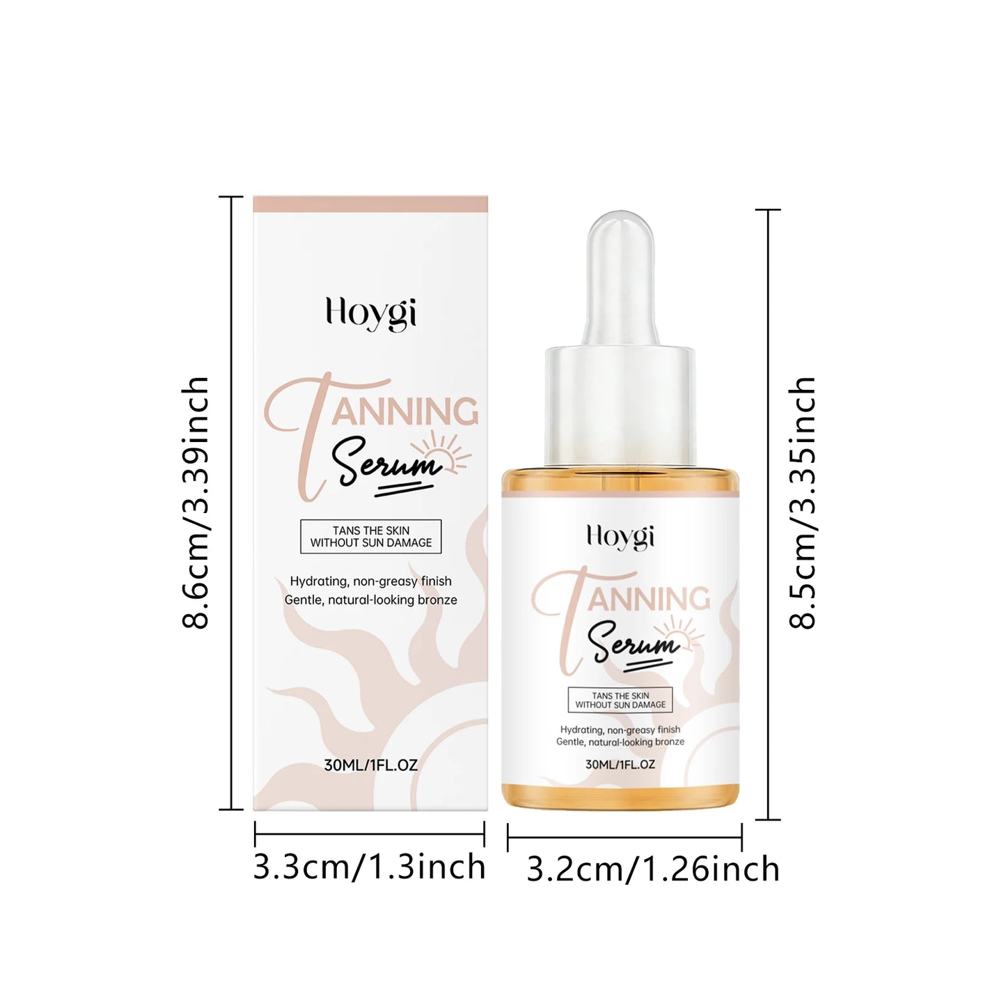 Hoygi Self Tanning Serum – Streak-Free Sunless Bronze Glow
