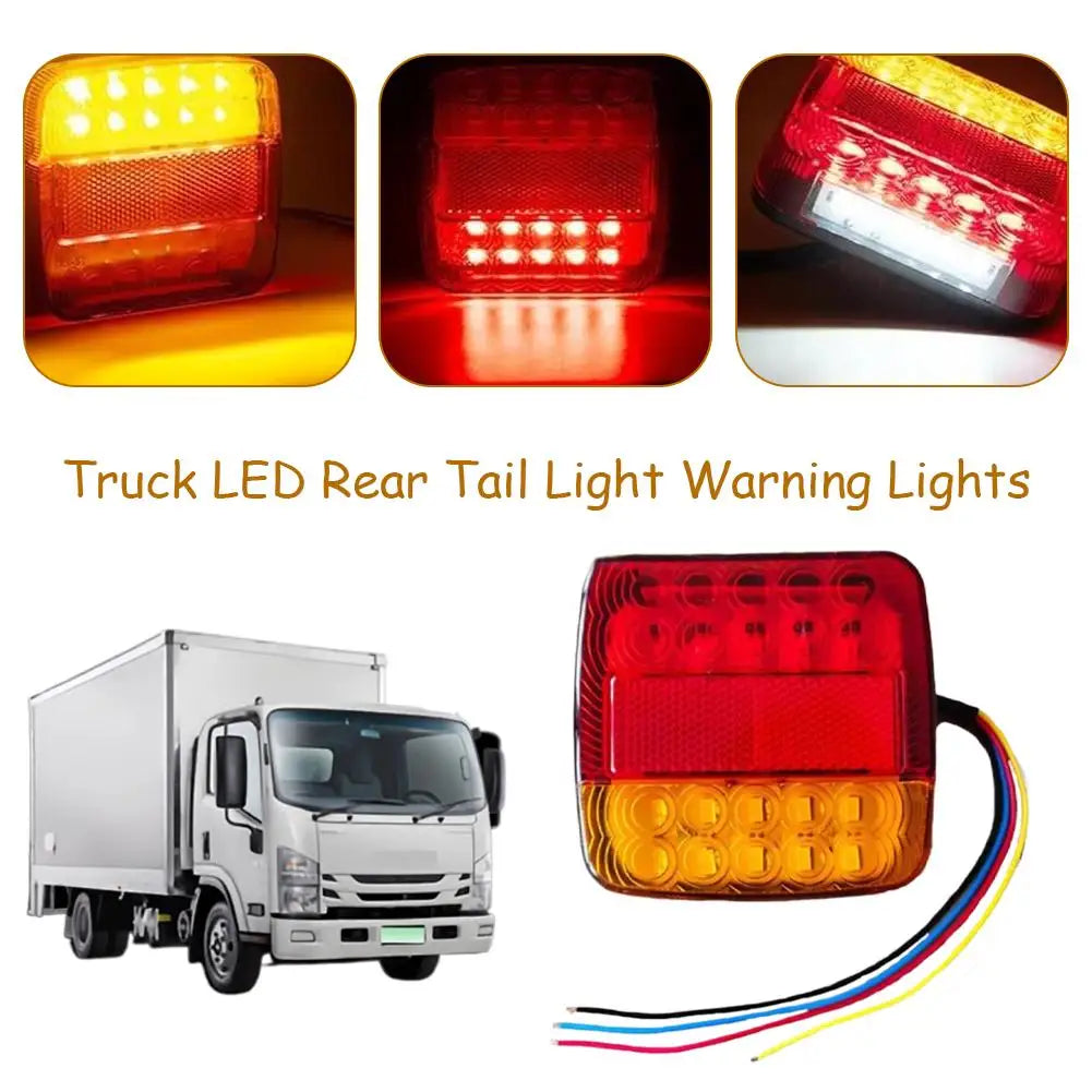 12V 20-LED Waterproof Tail Light for Truck Trailer RV Boat Car