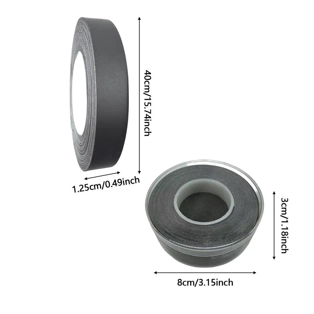 Cuttable Tungsten Adhesive Weighted Tape Racket Balance Sticker for Golf Badminton Tennis Club Weight Adjustment Peaceful Pleasures Health and Wellness Black