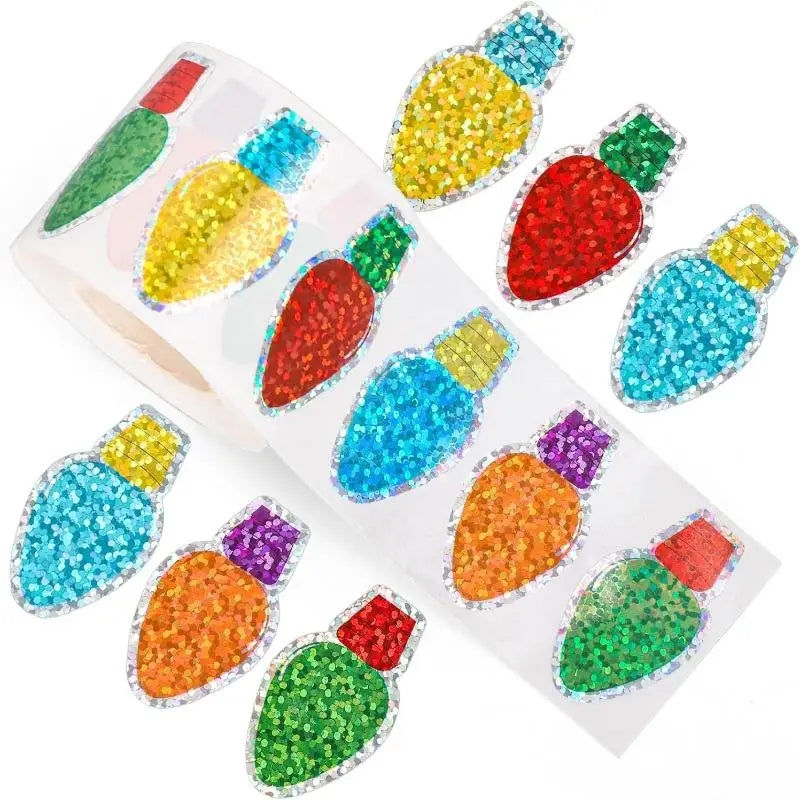 500pcs Glitter Flower Stickers for Party, Scrapbooking & Gifts Craft Stickers Set Peaceful Pleasures Health and Wellness A5
