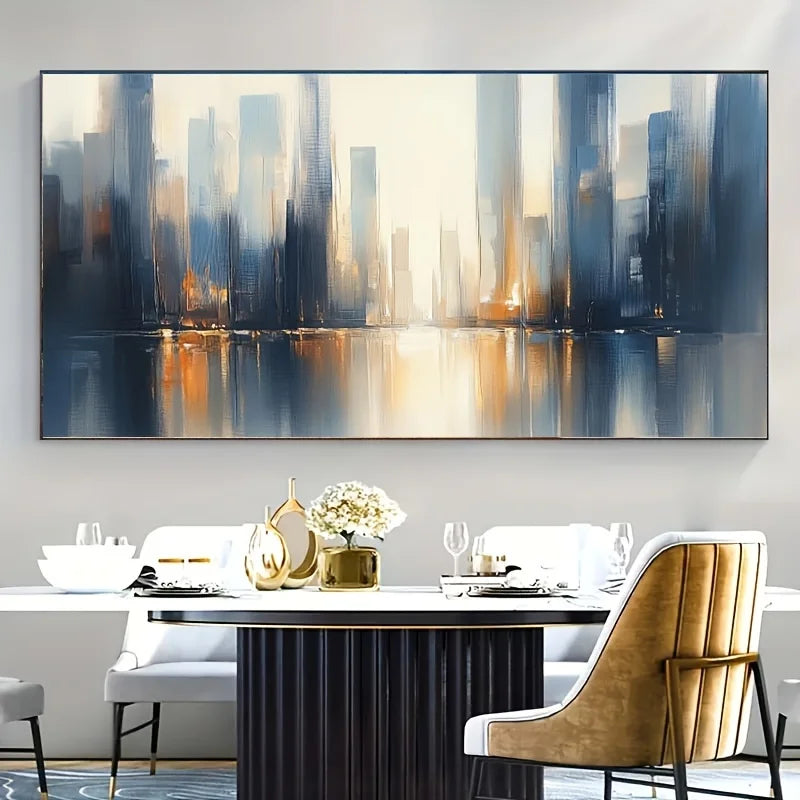 Canvas Poster, Modern Art, Abstract Color Art Canvas Painting, Ideal Gift for Bedroom Living Room Corridor, Room Decoration Peaceful Pleasures Health and Wellness