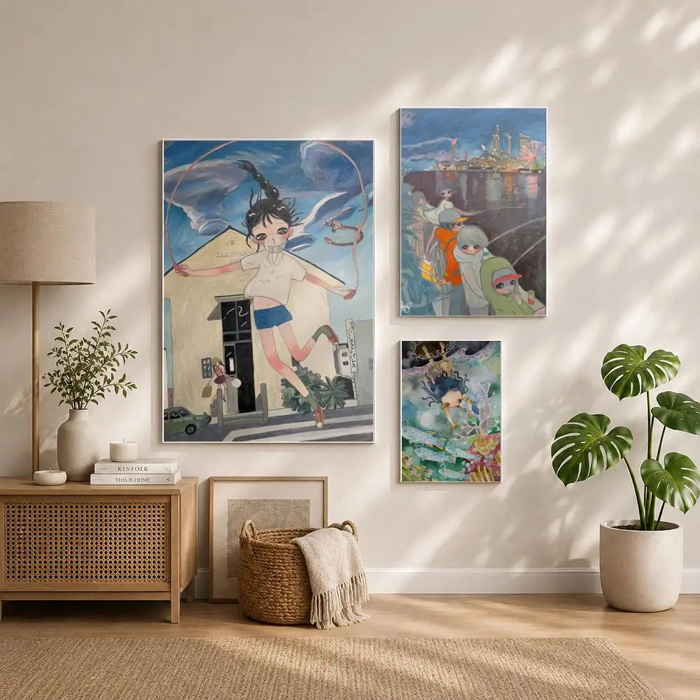 Artist A-Aya TakanoS Poster HD Self Adhesive Waterproof Wall Art Ideal for Home Office Dorm Bedroom Great Gift Peaceful Pleasures Health and Wellness