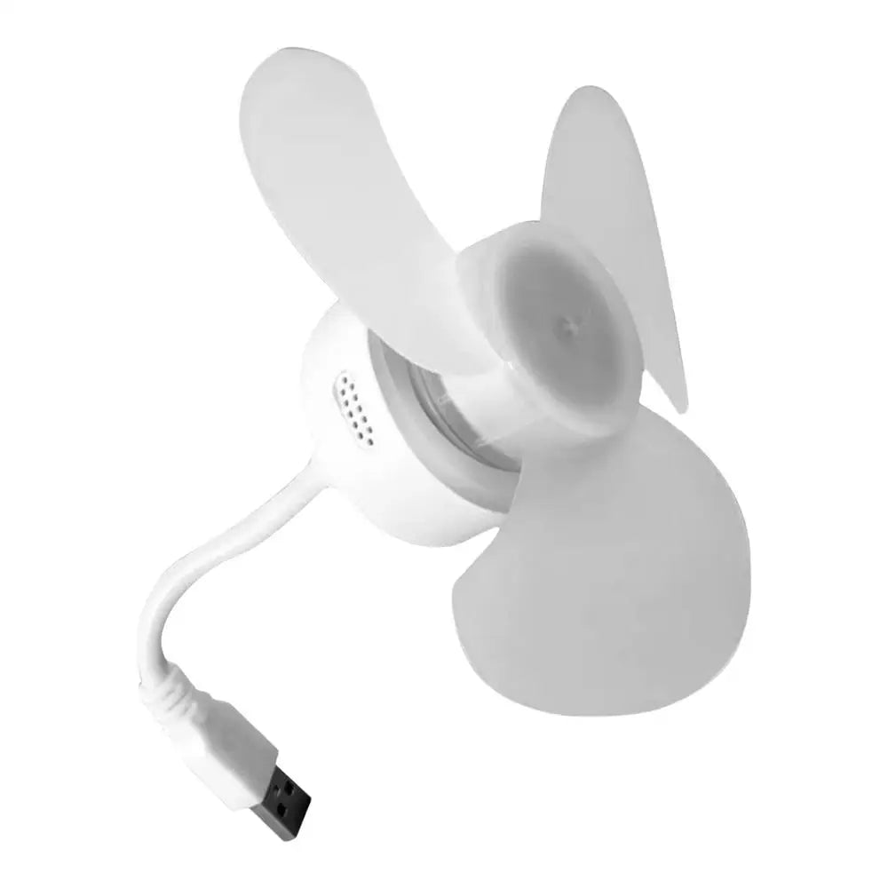 Portable Fan USB Personal Portable Airflow 5V Powerful Silent Personal Fan With Portable Airflow For Camping Bedroom Traveling Peaceful Pleasures Health and Wellness China Mainland White