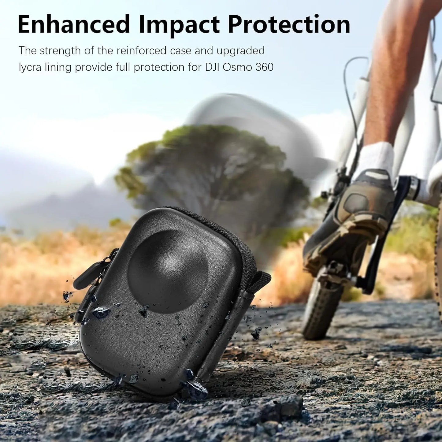 DJI Osmo 360 Carrying Case – Waterproof PU Leather Hard Bag