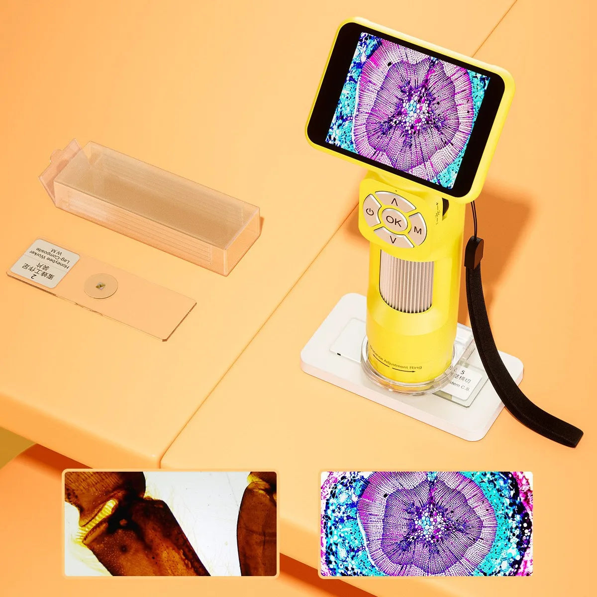 Handheld Children's Puzzle Electron Microscope Digital Magnifying Glass Peaceful Pleasures Health and Wellness