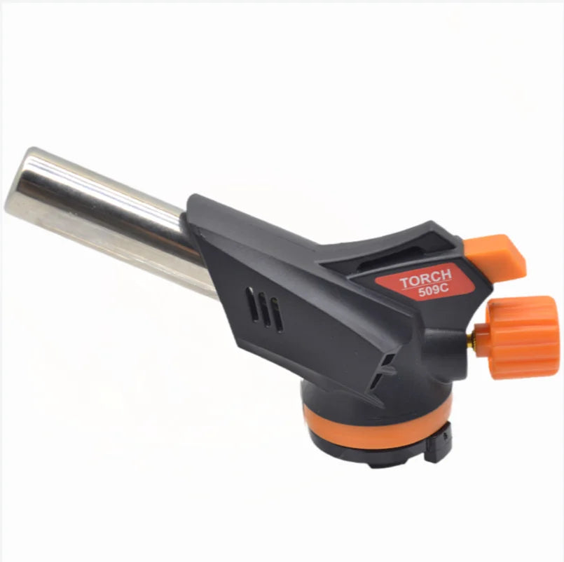 Camping Baking Barbecue Gas Torch Welding Fire Maker Lighter Butane Burner Flame Metal Flame Gun WeldingTorch Lighter Heating Peaceful Pleasures Health and Wellness 1pc