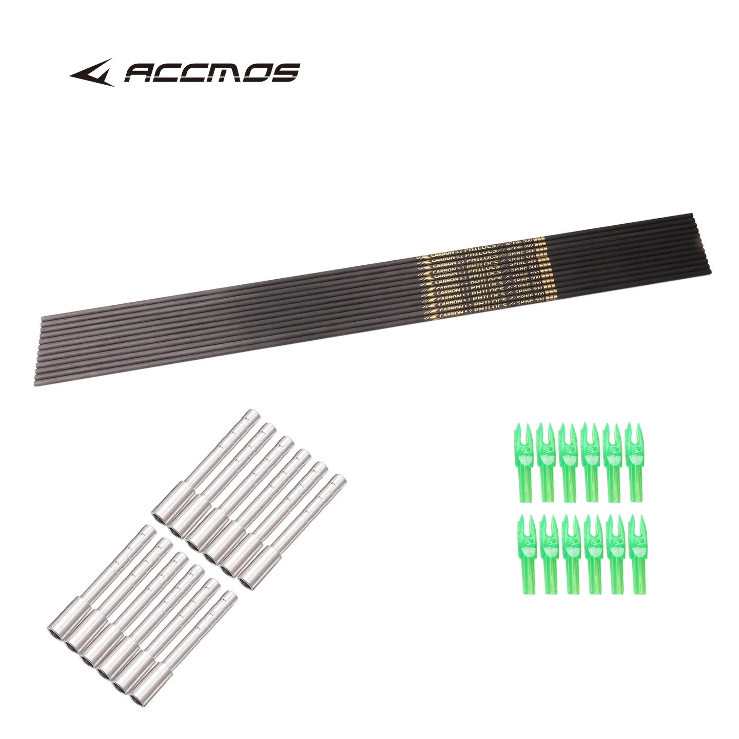 6 12 ID5 Pure Carbon Arrow Shafts 31 Spine Archery Shooting Hunting