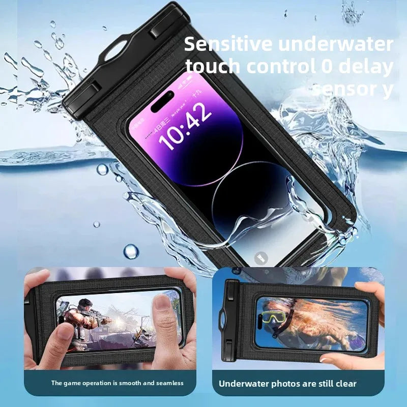 waterproof smartphone case cellphone pouch underwater phone case waterproof phone pouch for swimming bag floating phone case Peaceful Pleasures Health and Wellness