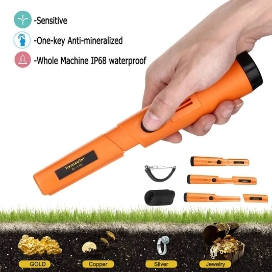 NEW TC-110 Handheld Metal Detector Positioning Rod With Anti-scratch Protection Cover Metal Pinpointing IP68 Waterproof Peaceful Pleasures Health and Wellness