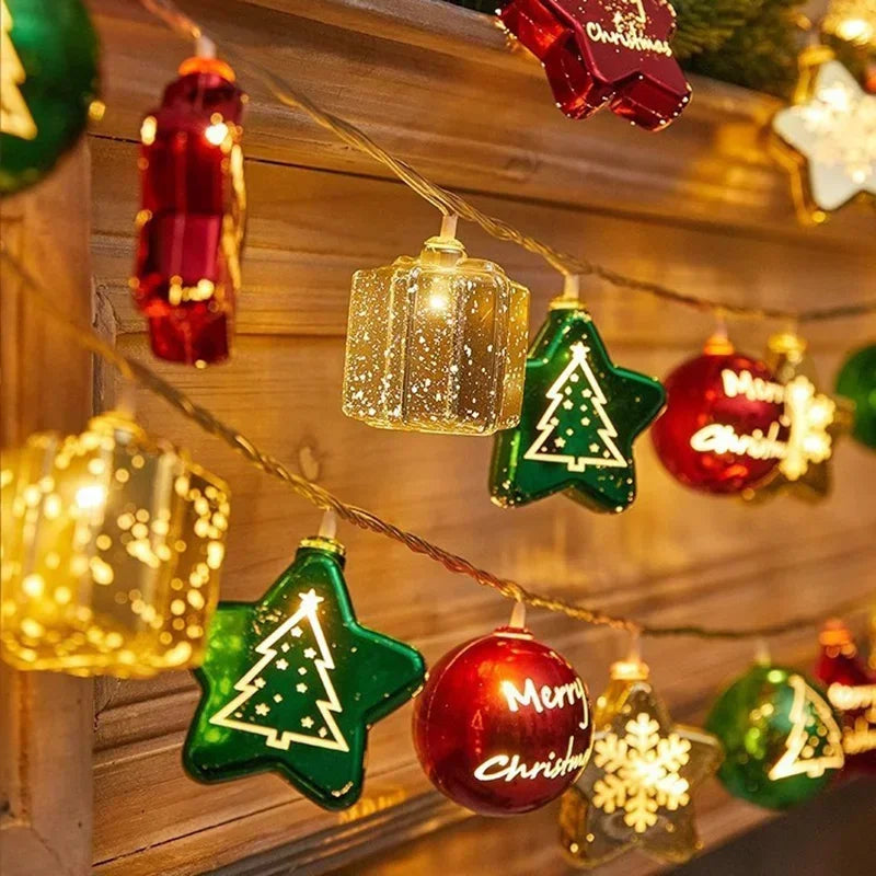 Christmas LED Star String Lights – Battery Operated 1-4 Pack