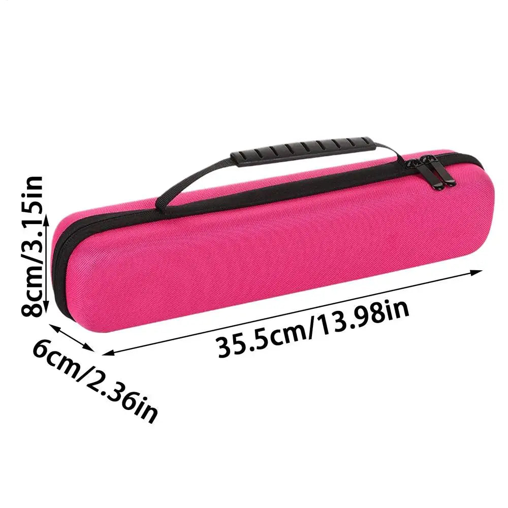 Multi-Use Protective Pouch with Zipper Shockproof Waterproof Case Travel Organizer for Delicate Items, Flute, Electronics Peaceful Pleasures Health and Wellness Hot Pink