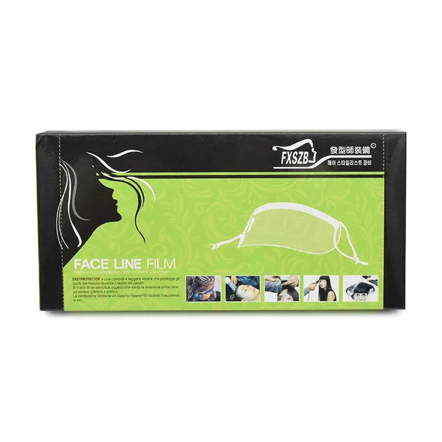 50Pcs Cutting Hair Shower Face Shields Visors Disposable Transparent Hairdresser Eye Protector Shield Salon Hairdressing Tools Peaceful Pleasures Health and Wellness As Photo Shows CN