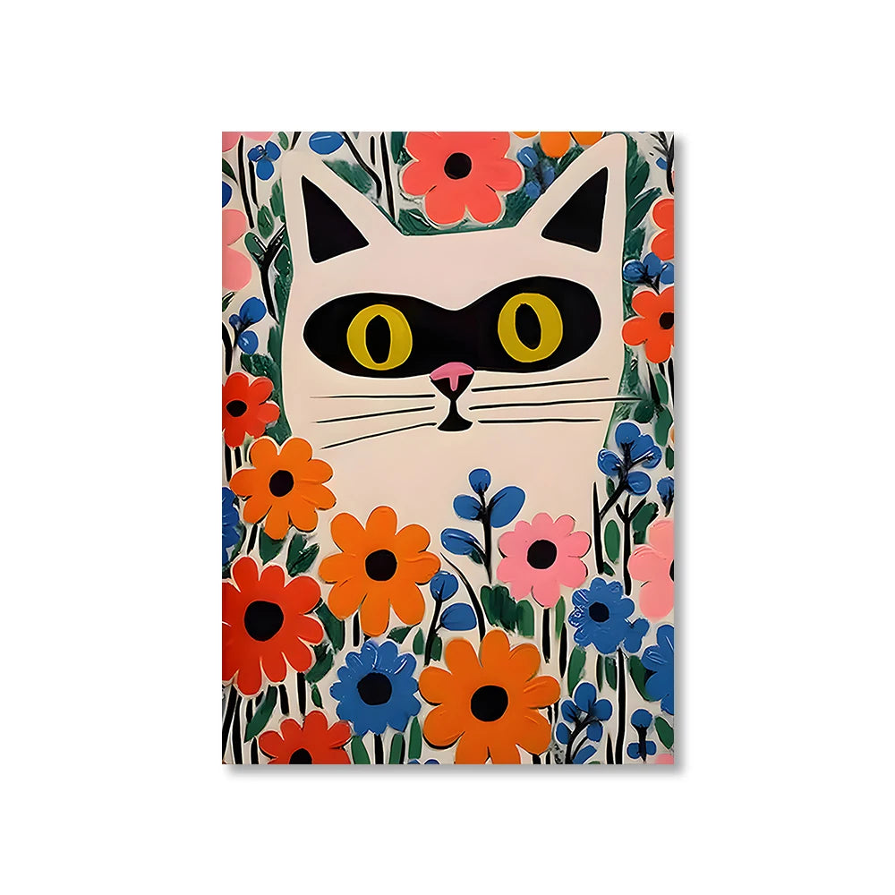 Funny Animal Toilet Canvas Wall Art | Bathroom Décor Poster