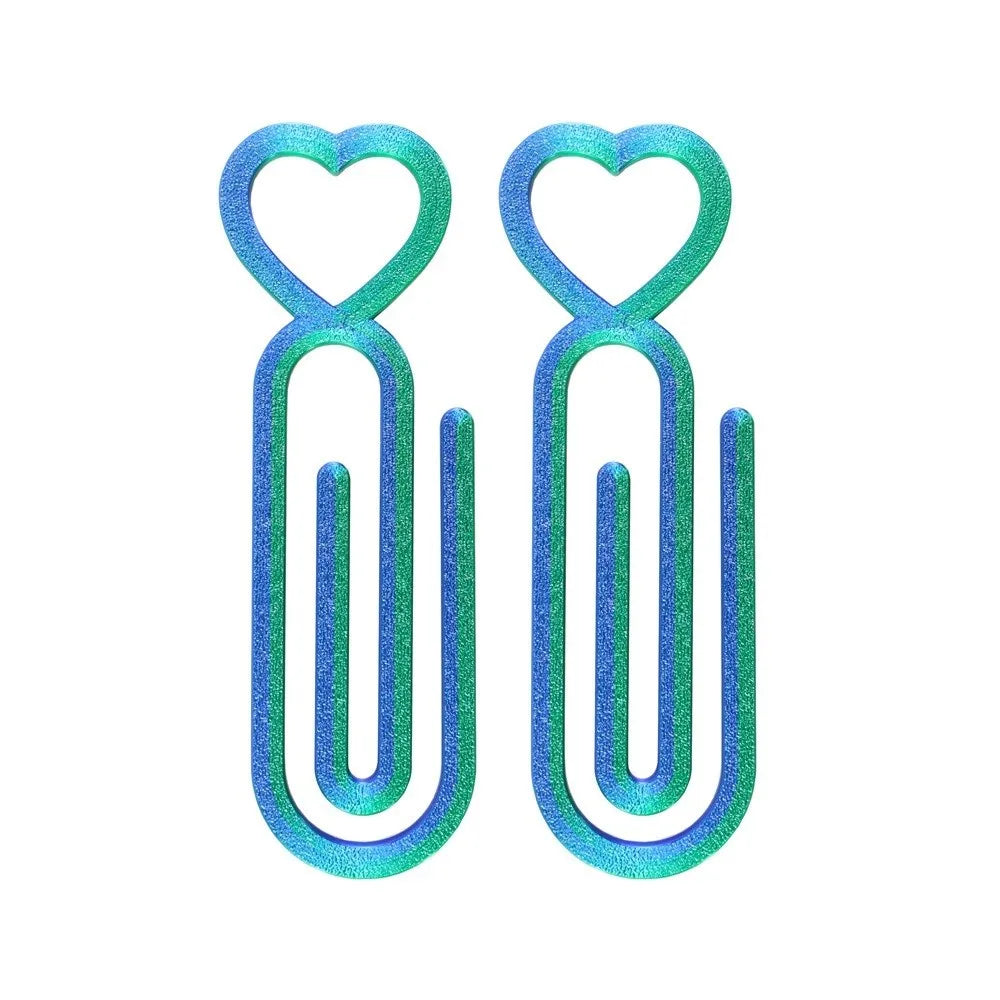 Plastic Material Diamond Painting Canvas Clip Set Heart-shaped Design Multifunction Tool Diamond Art Tools Peaceful Pleasures Health and Wellness Blue Green