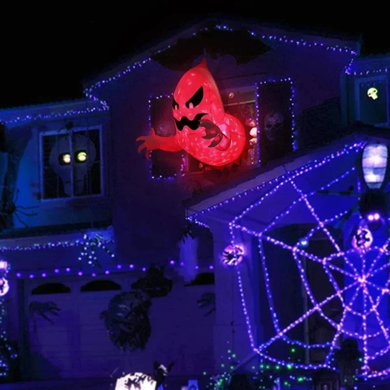 Spooky Halloween Inflatable White Ghost Outdoor Decoration Light Up Scary Decor for Garden Party Indoor Yard unique Party Peaceful Pleasures Health and Wellness
