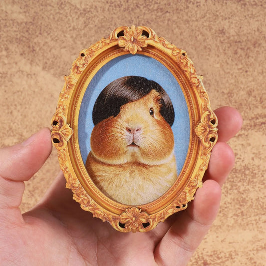Cute Retro Framed Art Magnet, Funny Retro Art Wooden Magnet Frames With Strong Hold, Quirky Fridge Magnet For Fridge Peaceful Pleasures Health and Wellness A