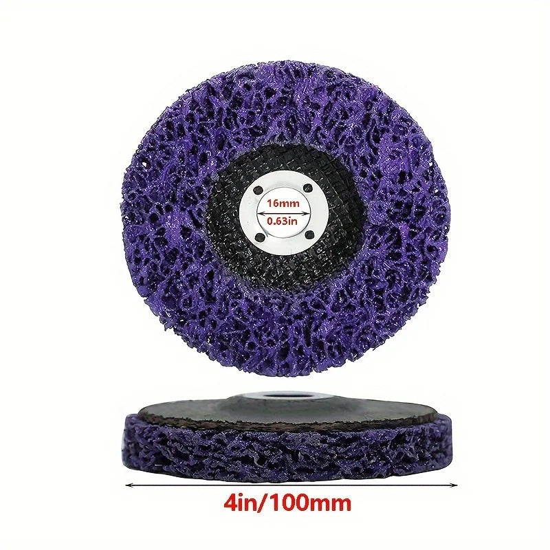 100mm Coral Poly Strip Disc – Rust & Paint Removal Abrasive Wheel Peaceful Pleasures Health and Wellness