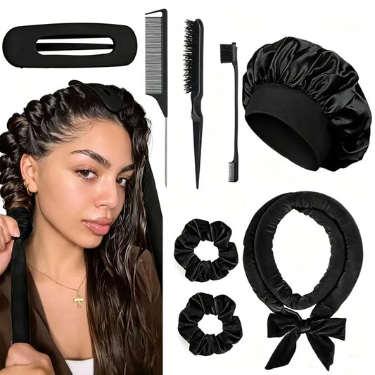 Heatless Hair Curler Set – Overnight Curls, No Heat Damage Heatless Hair Curler Peaceful Pleasures Health and Wellness