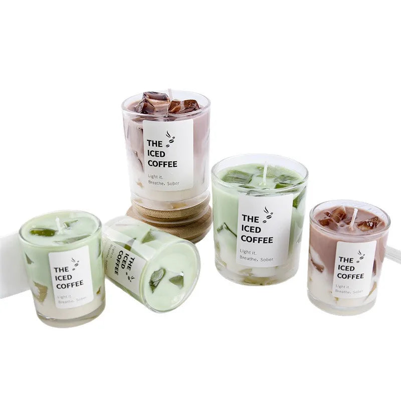 Jelly Wax Coffee Cup Aromatherapy Bedroom Smoke Free Candles Romantic Atmosphere Fragrance Peaceful Pleasures Health and Wellness