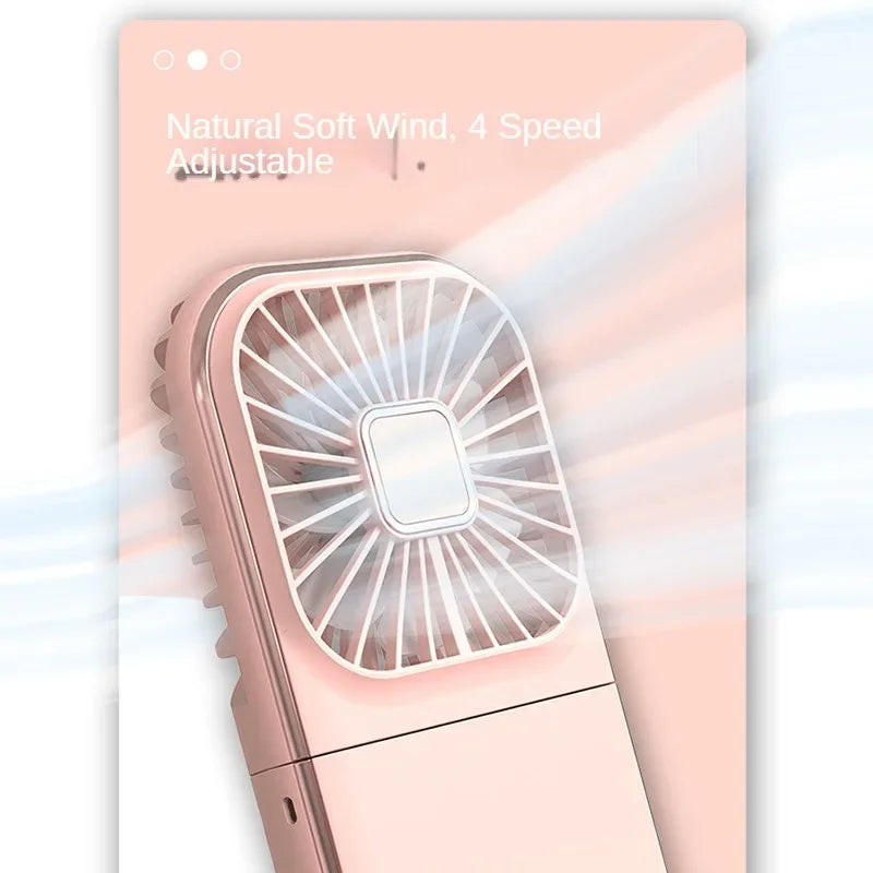 URGGU F30 Pro Portable Handheld Fan – USB Rechargeable, 4 Speed