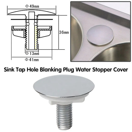 Tap Hole Stopper Cover Blanking Plug Kitchen Sink Basin ABS Plastic Peaceful Pleasures Health and Wellness Default Title