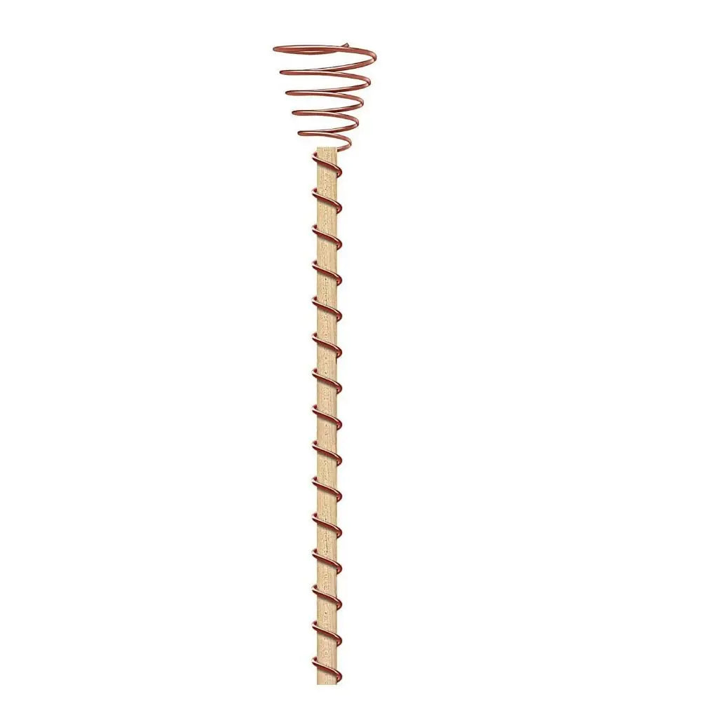 Copper Electroculture Plant Stakes – 30cm Bamboo & Copper Coil