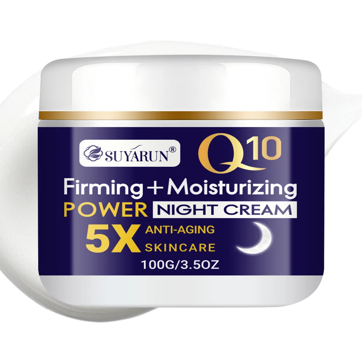 SUYARUN Niacinamide Night Cream for Brightening & Anti-Aging - Deep Moisturizing Facial Cream, Suitable for All Skin Types. Peaceful Pleasures Health and Wellness 100g