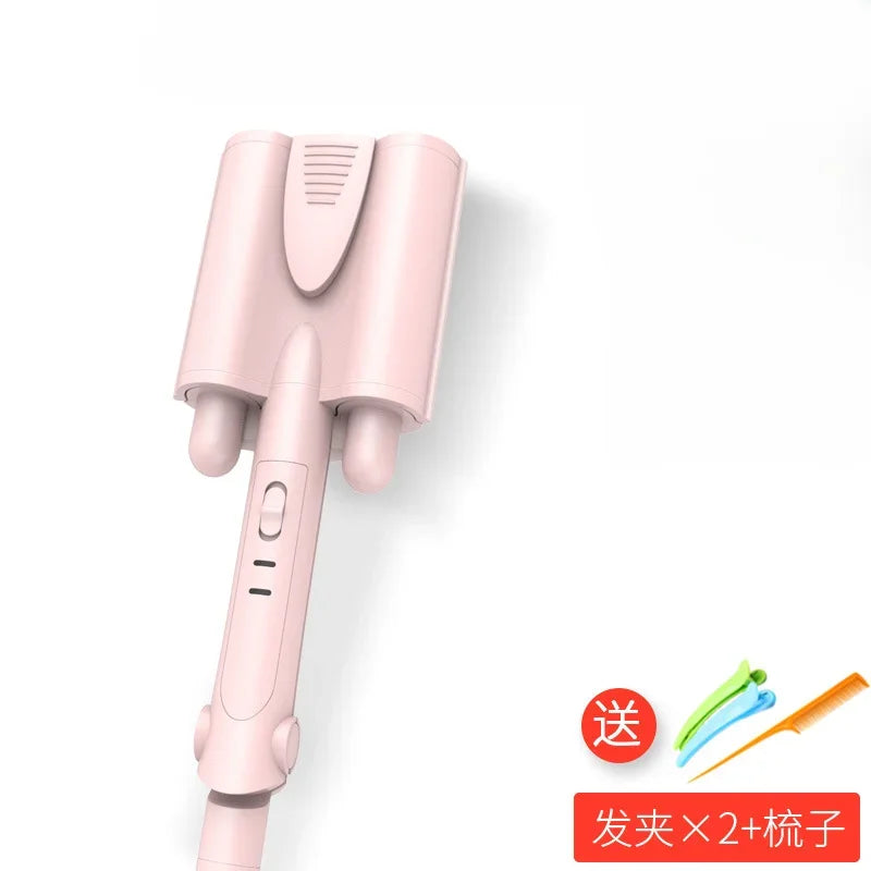 Automatic 3 Barrels LED Display Hair Styler Tools Ceramic Deep Wavy Curler Big Wave Curling Iron Egg Rolls Peaceful Pleasures Health and Wellness