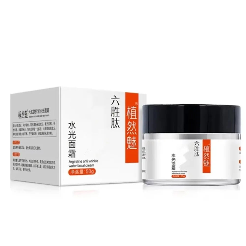 Hexapeptide Face Cream Moisturizing Firming Skin Care Smooth Wrinkles Reduce Fine Lines Improve Dull Brightening Face Cosmetics Peaceful Pleasures Health and Wellness