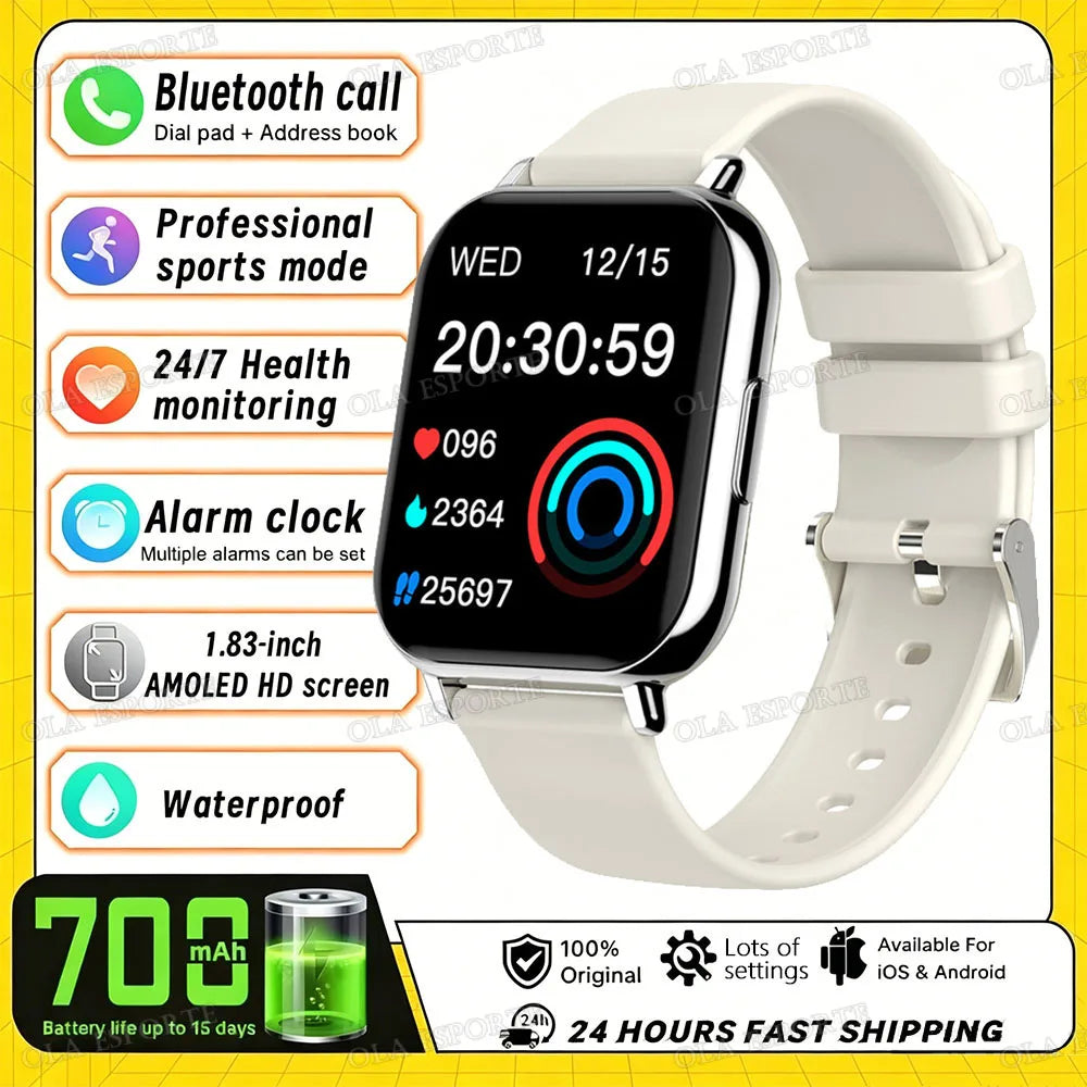 HW12 Smart Watch – Bluetooth Calling, Heart Rate & Fitness