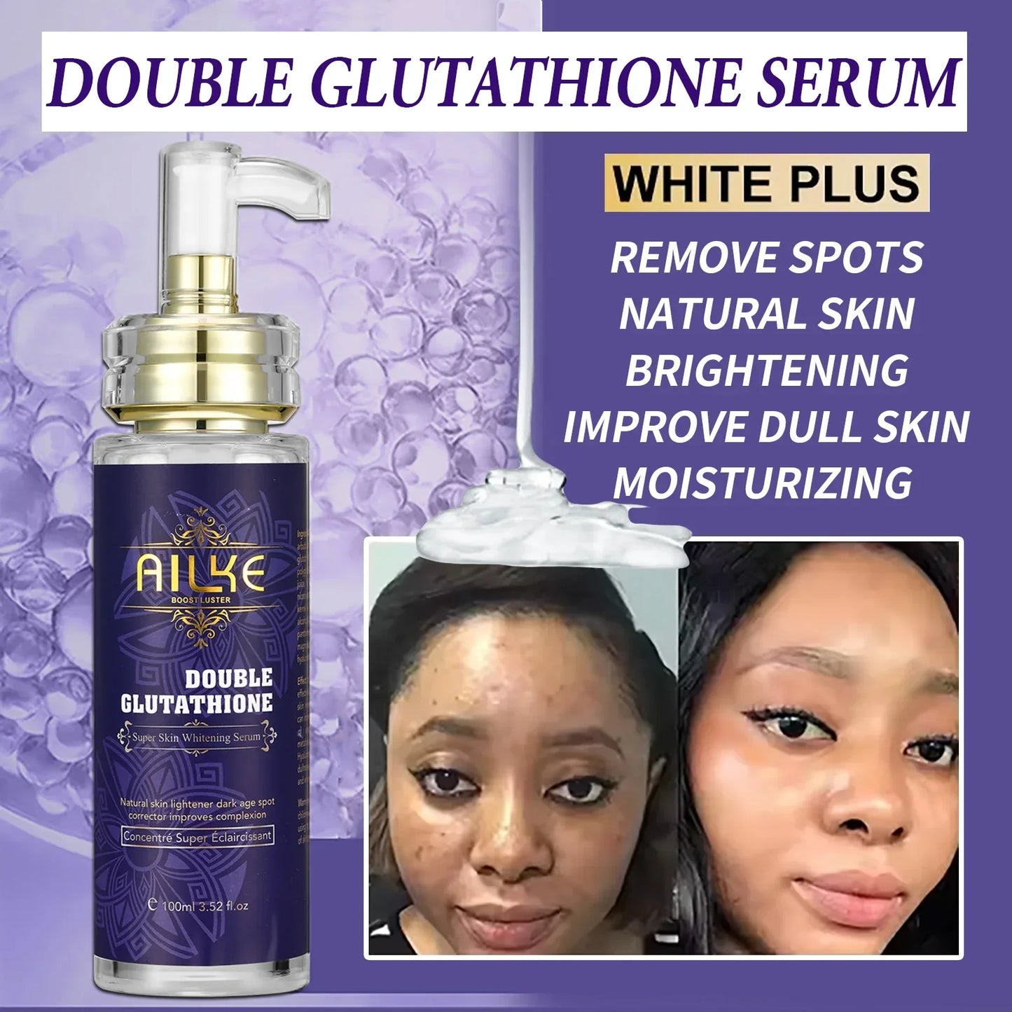 AILKE Double Glutathione Whitening Range – 5-in-1 Set Peaceful Pleasures Health and Wellness