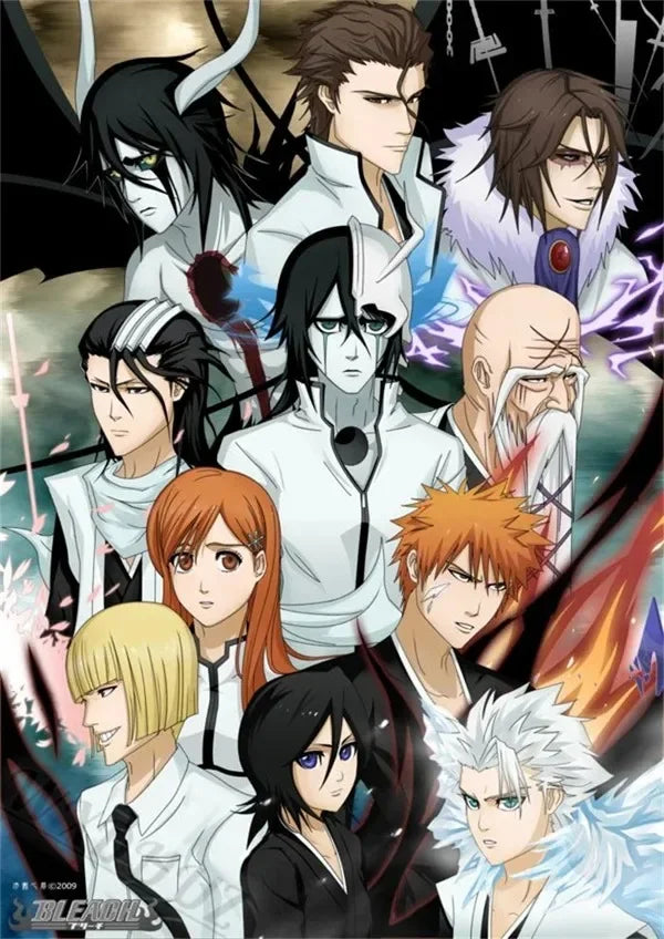 Japan Cartoon Anime Figure Bleach Comic Canvas Painting Posters and Prints Wall Art Pictures for Living Room Decoration Peaceful Pleasures Health and Wellness