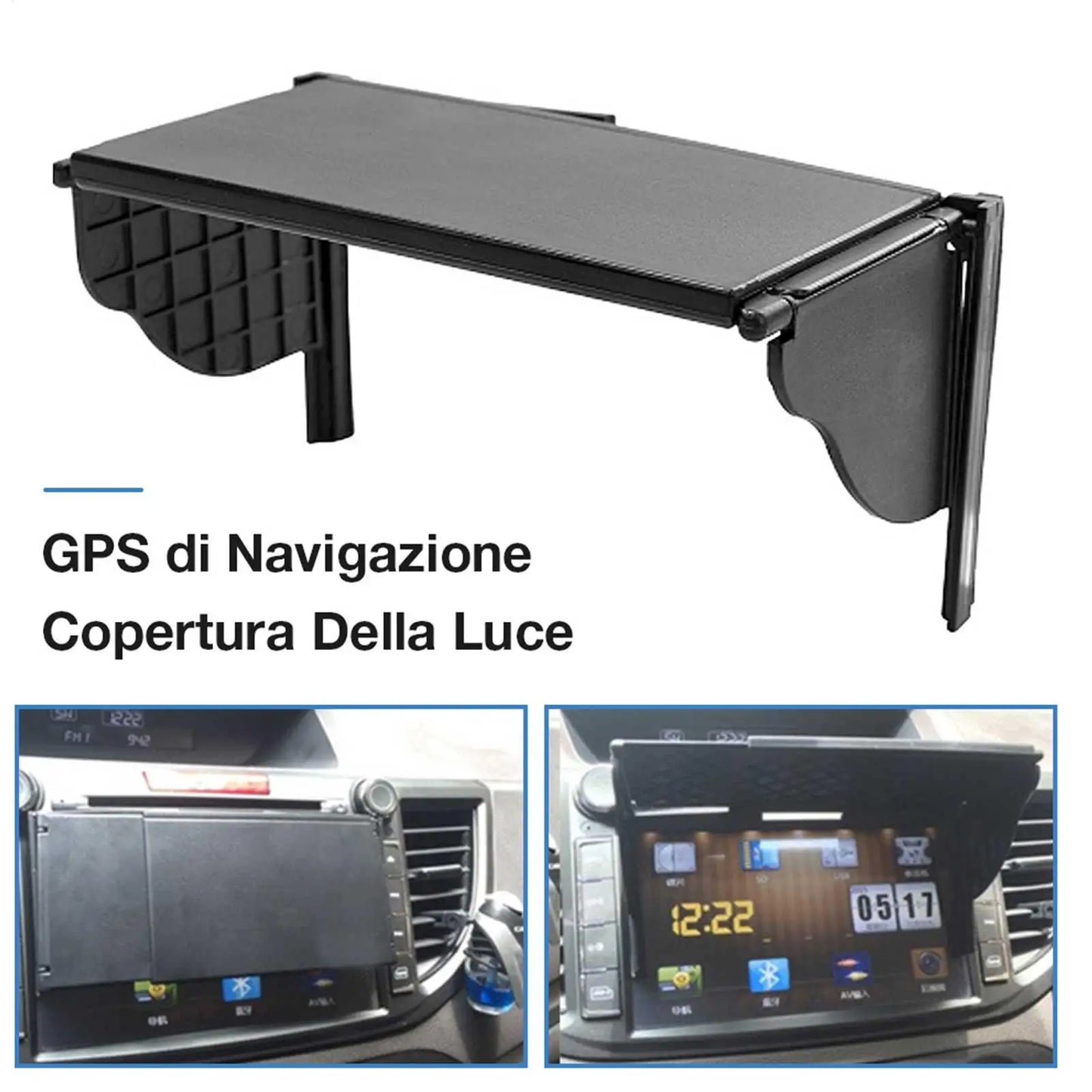 Universal GPS Navigator Sun Shade Anti-Glare Visor 5.5–10"