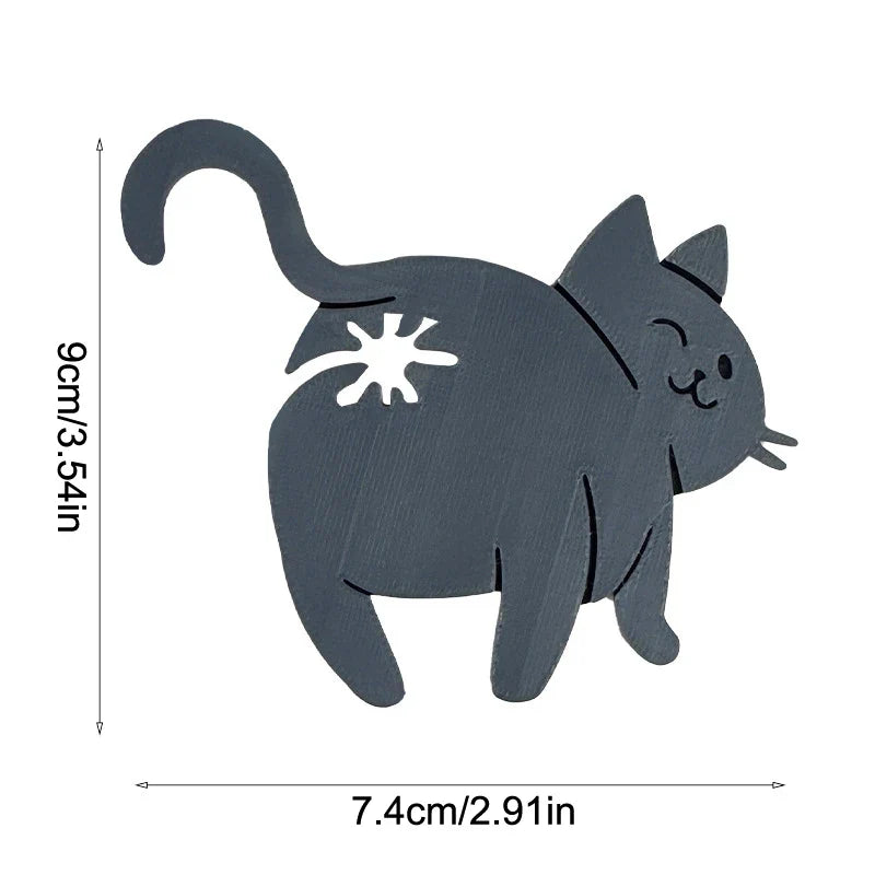 3D Cat Butt Bag Clips 2-Pack | Novelty Kitchen Sealing Clips