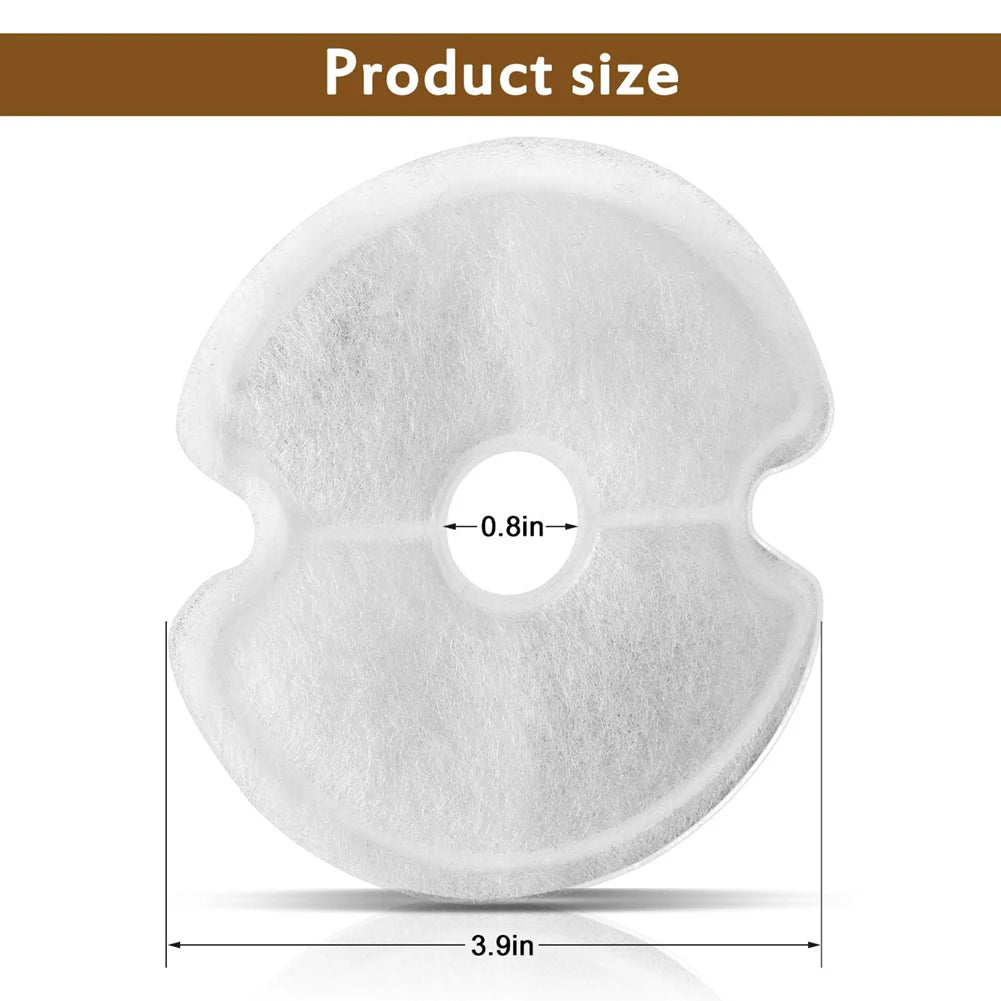Dog Cat Water Fountain Filter Replacement Kit Pet Drinking Fountain Filters 3 Triple Filtration System Replacement Filters Peaceful Pleasures Health and Wellness