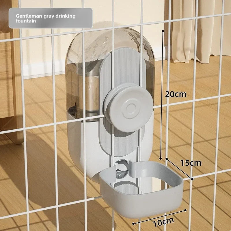 Automatic Cat Hanging Water Dispenser and Dog Feeder Cage Mounted Pet Drinking Fountain Easy Install Pet Feeding Supplies Peaceful Pleasures Health and Wellness