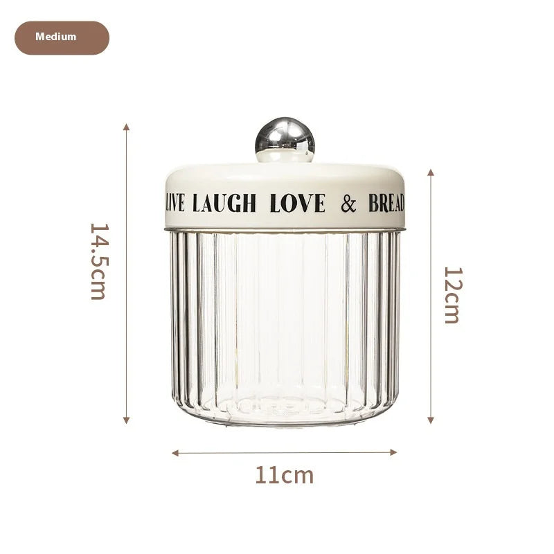 Airtight Food Storage Containers - BPA-Free Kitchen Canisters for Grains/Dry Goods with Moisture-Proof Seal & Stackable Design Peaceful Pleasures Health and Wellness M