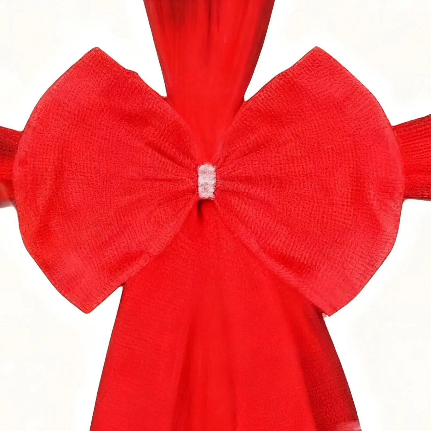 Large Christmas Organza Bow Decor | Door, Mantel & Window