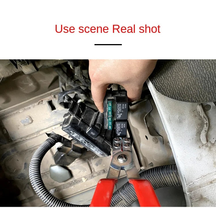 Universal Automotive Relay Disassembly Clamp Fuse Puller Car Remover Pliers Clip Hand Tool Suitable Car Repair Tool Removal Tool Peaceful Pleasures Health and Wellness