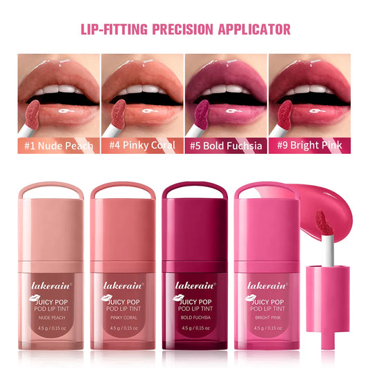 JuicePop Hydrating Oil Lip Gloss Tint | 9 Shades, Long-Lasting Hydrating Lip Gloss Peaceful Pleasures Health and Wellness