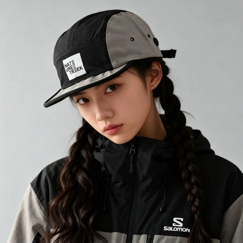 Korean Baseball Cap – Sun Protection Quick-Dry Unisex Flat Brim